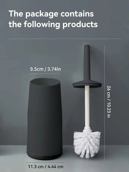 Plastic Toilet Brush With Standing Base Long Handle Toilet Cleaning Brush For WC Bathroom Accessories Cleaning Tools