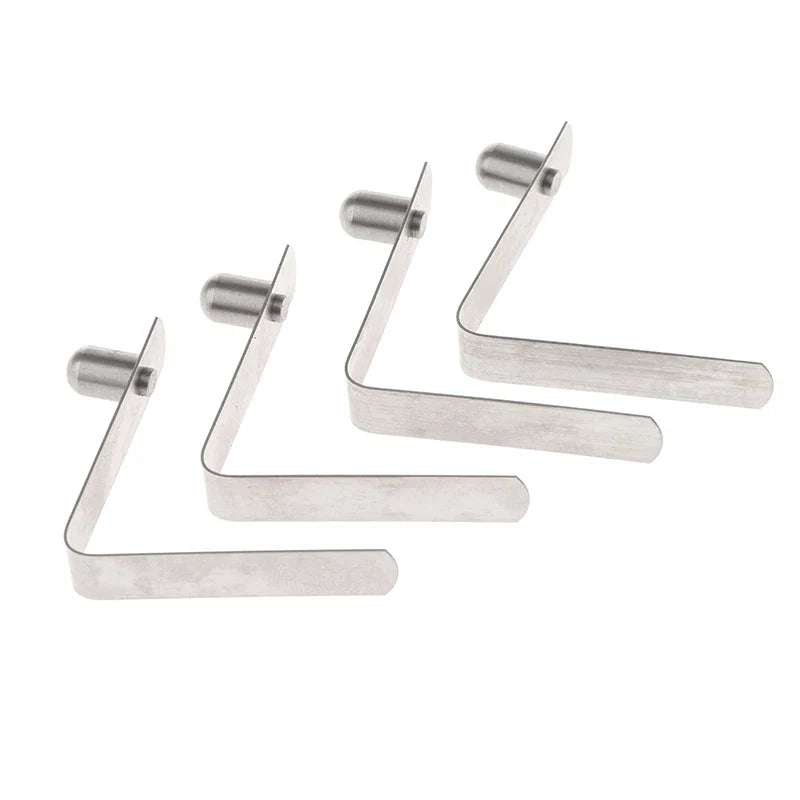 10Pcs 6*9mm Double Single Hollow Button Clips Kayak Paddle Snap Spring Clip Tent Pole Tube Lock Awning Telescopeic Shrapnel