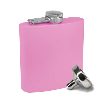 6 oz Stainless Steel Hip Flask with Funnel Leakproof Hip Flask For Alcohol Liquor Bulk Wedding Party Whiskey Flask YY208