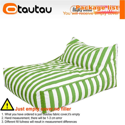 OTAUTAU Outdoor Waterproof Oxford Bean Bag Cover Floats Lounger SF343【No Filler Inside! You Need To Buy Filler By Yourself !】