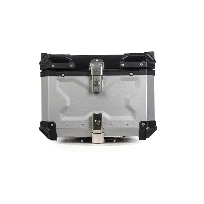 Motorcycle Top Case 55L Universal Motorcycle Rear Box Aluminum Alloy Motorbike Trunk Travel Luggage Storage Tour Tail Box