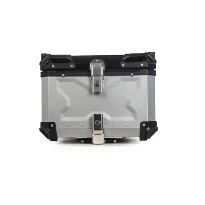 Motorcycle Top Case 55L Universal Motorcycle Rear Box Aluminum Alloy Motorbike Trunk Travel Luggage Storage Tour Tail Box