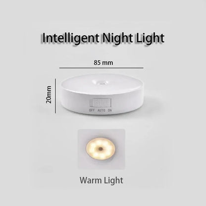 LED Night Lamp with Human Body Sensor Automatic Lighting Type-C Charging Wireless Magnetic Wireless Magentic Night Light