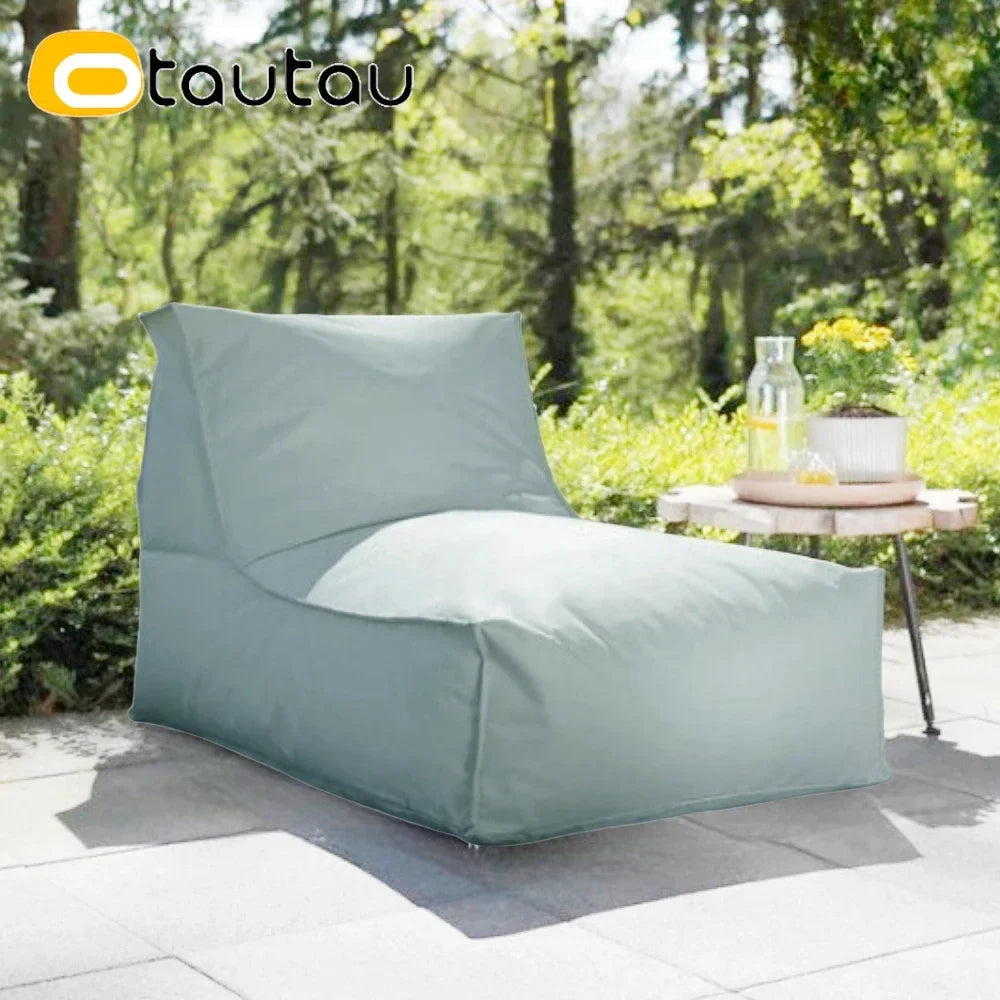 OTAUTAU Outdoor Oxford Bean Bag Cover Swim Pool Float Lounger Beach Club Pouf SF505【No Filler!You Need To Fill It By Yourself!】