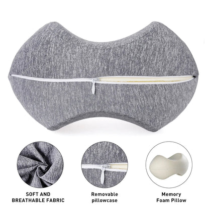 Olive-shaped memory foam pregnant woman leg pillow, knee pillow, side sleeping leg compression, office, universal