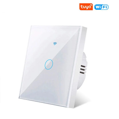 Tuya Wifi Smart Wall Light Switch 1/2/3 Gang EU Touch Switch Rf433 Wireless Remote Control For Alexa Google Home Voice Control