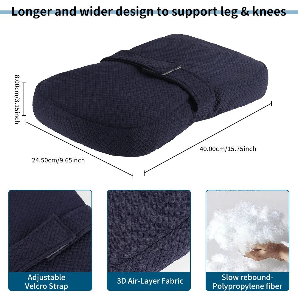 1 Piece Knee Pillow Ergonomic Side Pillow For Side Sleepers Back Legs Hips Joints Pregnancy Sciatic Neuralgia  Relief