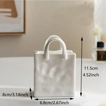 Nordic Style Flower Vase Morandi Geometric Vase Ceramic Art Crafts Bedroom Living Room Desktop Decoration Vase Decoration Home