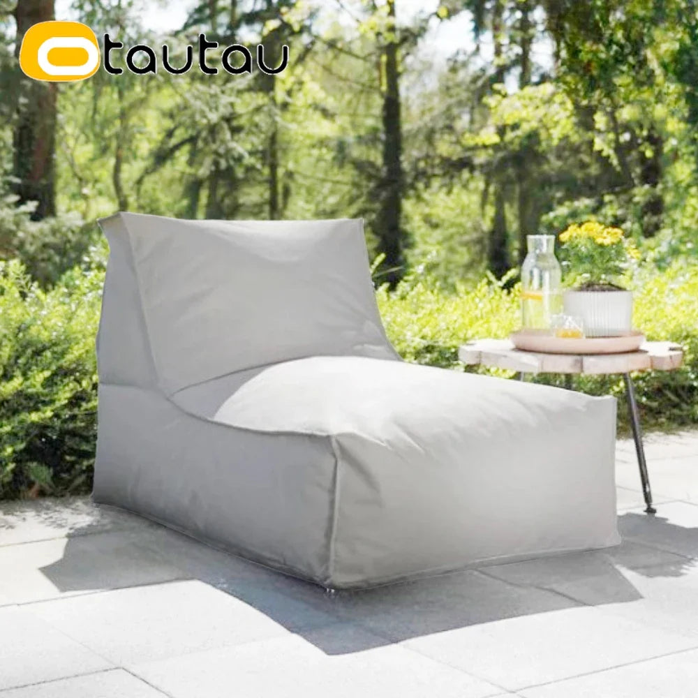 OTAUTAU Outdoor Oxford Bean Bag Cover Swim Pool Float Lounger Beach Club Pouf SF505【No Filler!You Need To Fill It By Yourself!】
