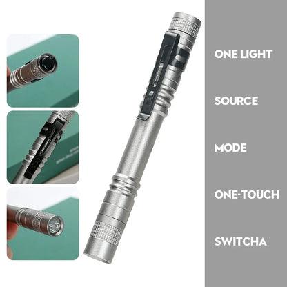 LED Flashlight Pen Light Mini Portable 1000 lumens 1 Switch Mode led flashlight For the dentist and for Camping Hiking Out