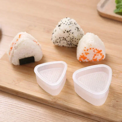 Transparent Plastic Onigiri Mold Set  Japanese-style Onigiri and Sushi Mold Set  Sushi Cartoon-themed Onigiri Molds For Children