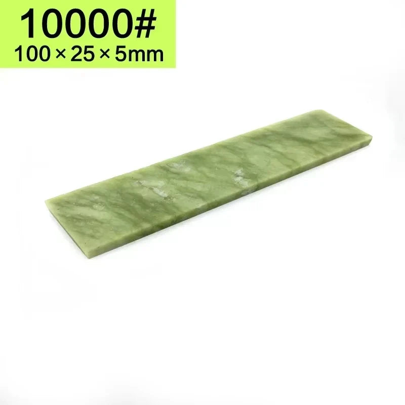 Natural 10000 Honing Tool Super Fine Green Agate Stone Polishing Finishing Bar Whetstone Sharpening for Kitchen Knife Sharpener