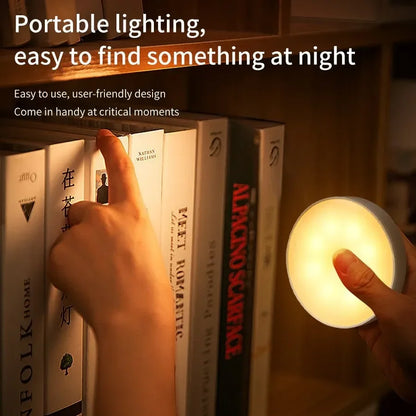 1/3PCS LED Motion Sensor Light Night Light USB Rechargeable Night Lamp for Kitchen Cabinet Wardrobe Lamp Staircase Closet Light