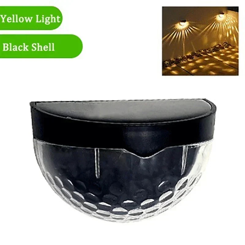 Solar Fence Light Outdoor Waterproof Wall Lamps Garden Energy Light Festoon Decoration LED for Garden Step Patio Stairs 1-24PCS