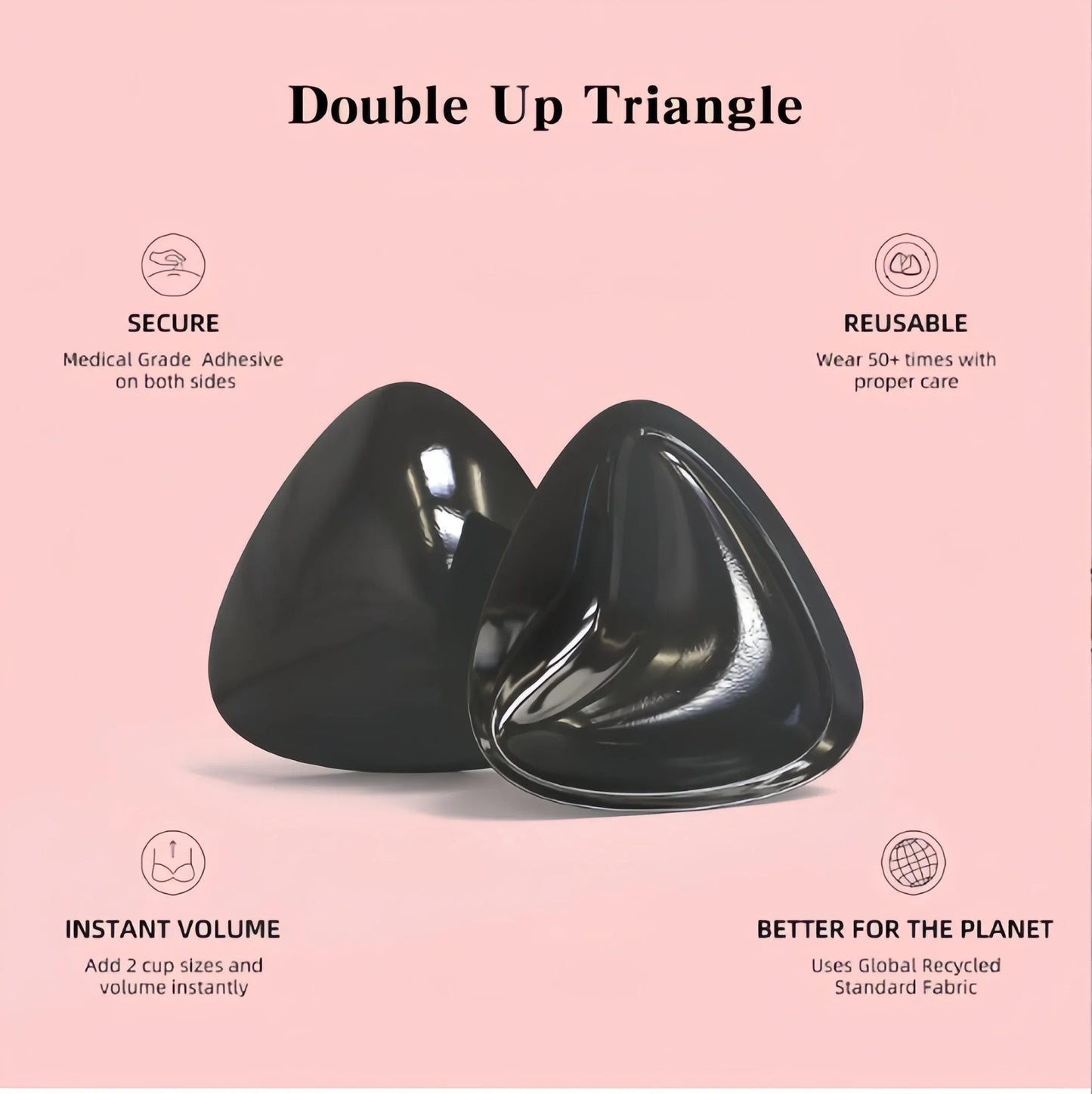 Double sided adhesive bra push-pull lifting pad is a self-adhesive pad used for bikinis, swimsuits, and strapless sports bras