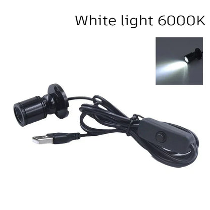 USB 5V Led Spot Light 1W 3W Surface Mounted Cabinet Showcase Counter Jewelry Lamp Rotatable Angle Ceiling Mini Spotlight Downlig