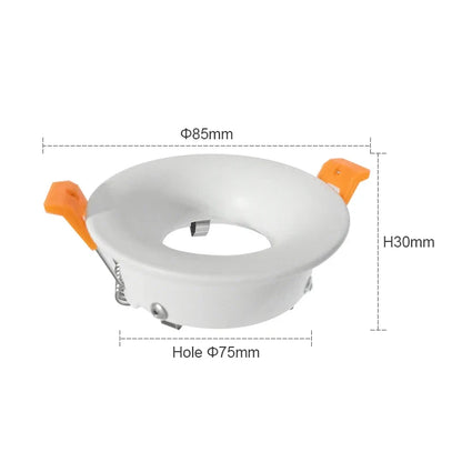 Hot sale 2022LED module MR16 anti-glare led spotlight fixture aluminum round square gu10 embedded led downlight frame