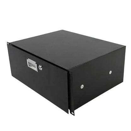 4U Professional Rack Case 19" Steel Plate DJ Drawer Equipment Cabinet with Key