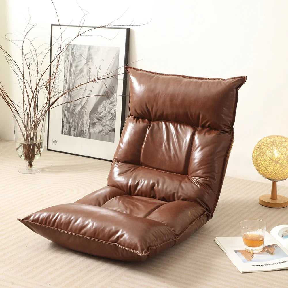Foldable Floor Chair with Back Support 42 Adjustable Positions for Home And Office Use