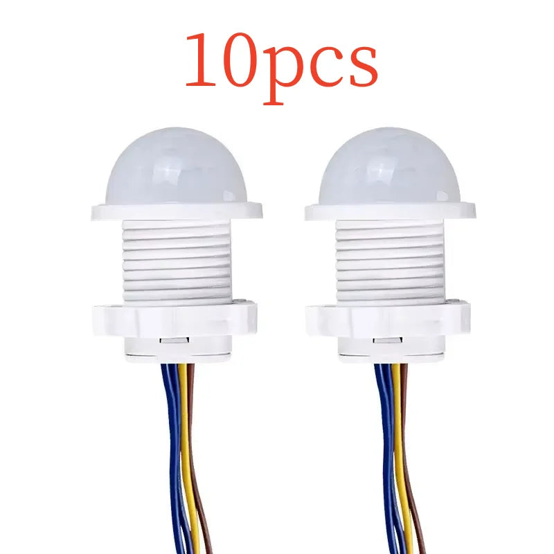 PIR Motion Sensor Detector Smart Switch Home Indoor Outdoor Infrared Light 110V 220V Time Delay Mode Adjust Lighting Switch