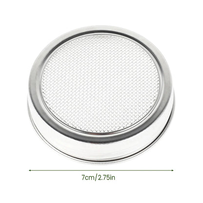 Seed Sprouting Jar Kit Durable Glass Bean Sprouts Growing Kit with Stainless Steel Screen Sprout Lids Stands Shading Cloths Tray