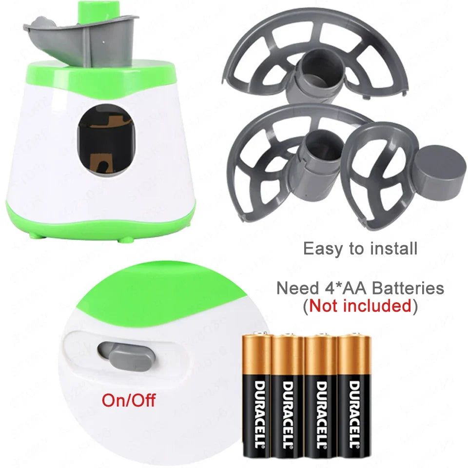 4*AA Battery Mini Table Tennis Robot Service Pitching Machine Trainer Adult Kid Sport Game Gift Racquet Sport 40+ Ping Pong Ball