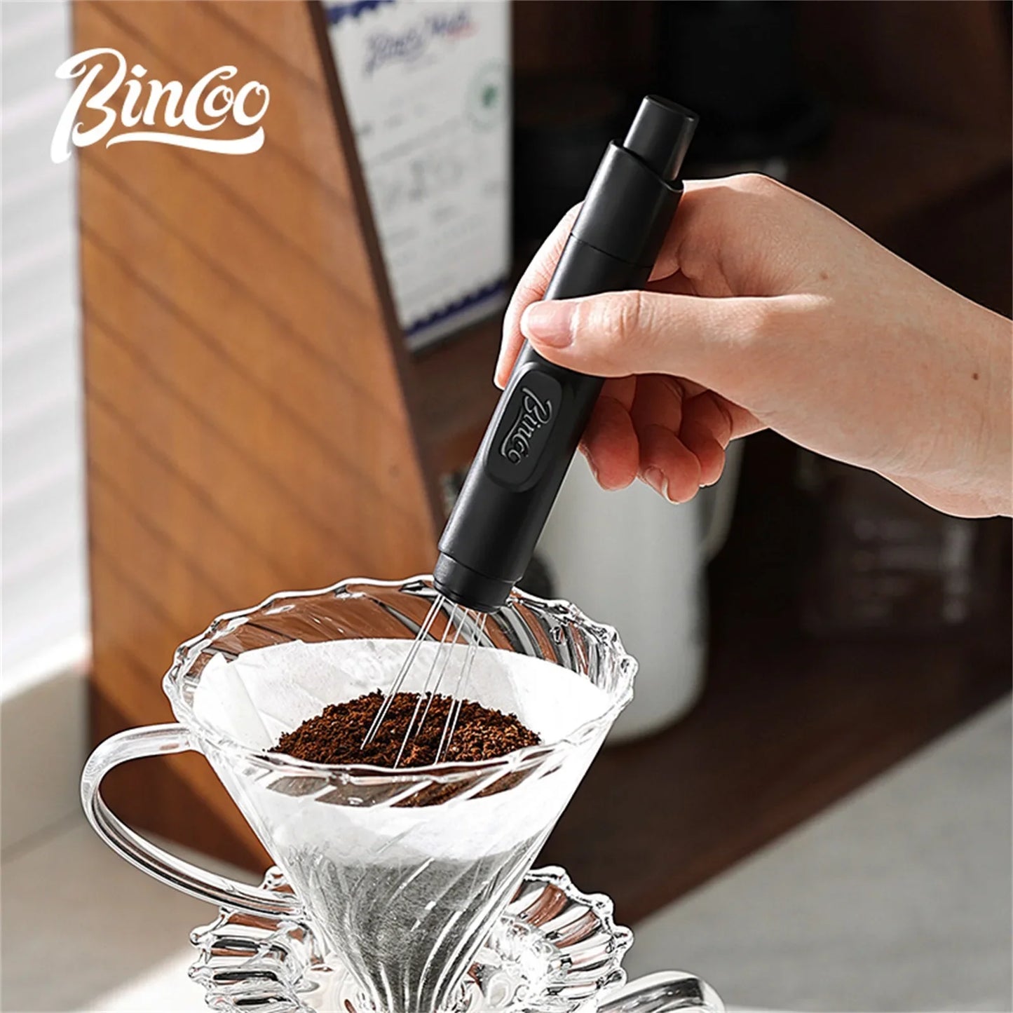 Bincoo Portable Magnetic WDT Tool, Mini Stainless Steel Telescopic Needle for Professional Coffee Grounds Preparation Anywhere