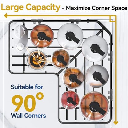 3-Pack Adhesive Rustproof Stainless Steel Shower Shelves with Soap Holder, No Drilling Corner Organizer for Bathroom, Black