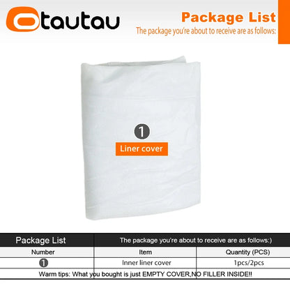 OTAUTAU 1/2pc Sofas Cover Without Filler Removable Lazy Sofa Inner Liner Washable Replacement Bean Bag Insert Pouf Beanbag