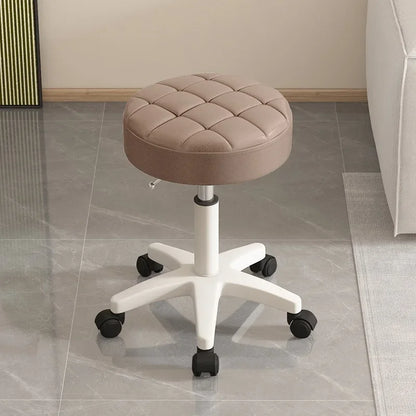Massage stool Beauty salon stool Lifting rotating round stool Hair manicure Barber shop stool Round stool with wheels