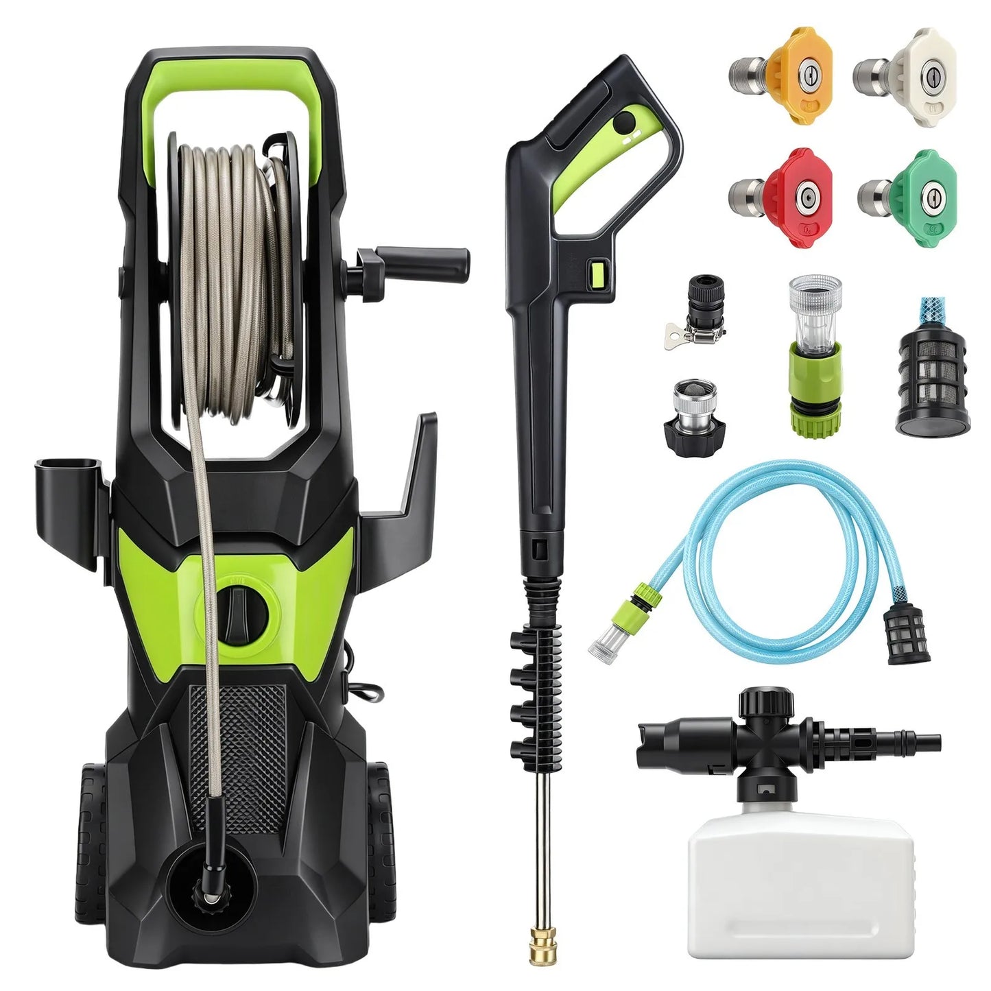 US Electric Pressure Washer 5000PSI Max 3.2 GPM Power Washer Cleaning Machine