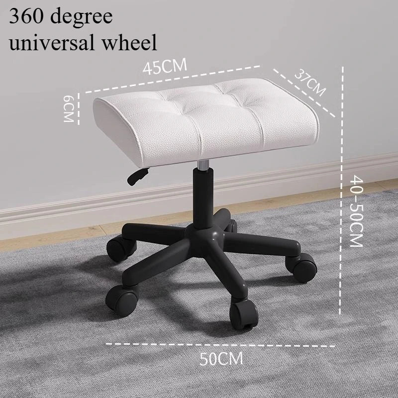 Adjustable Height Foot Rest for Office Chair, Under Desk Elevating Footstool with Memory Foam, Ergonomic Home Sofa Leg Rest