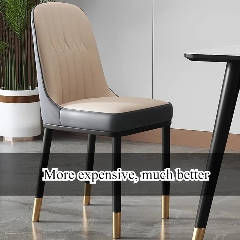 Light luxury dining chair leisure rental house dining table and chair household simple backrest stool hotel restaurant chair
