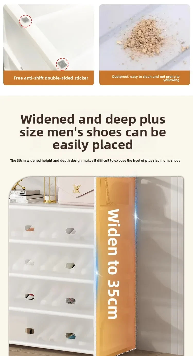 Multi-layer Rack Shoe Rack Simple Household Integrated Multi-functional Simple Assembly Door Storage Shoe Cabinet Shoe Hat Rack