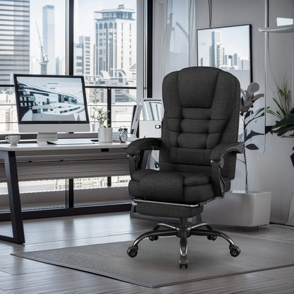 Ergonomic Executive Office Chair - High Back Chair with Headrest & Lumbar Support, Premium Home Office Chair - Adjustable Height