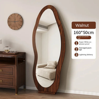 Full body mirror Internet celebrity special-shaped mirror home floor mirror bedroom wall-mounted dressing mirror fitting mirror