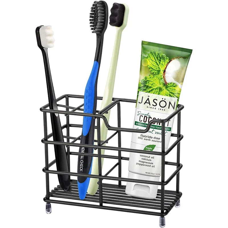 Bathroom Toothbrush Holder 304 Stainless Steel Tooth Brush Holder Toothpaste Holder Stand Bathroom Accessories Organizer