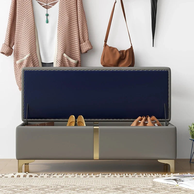 Shoe cabinet, small stool at the entrance of the household, entrance storage, storage, shoe changing stool