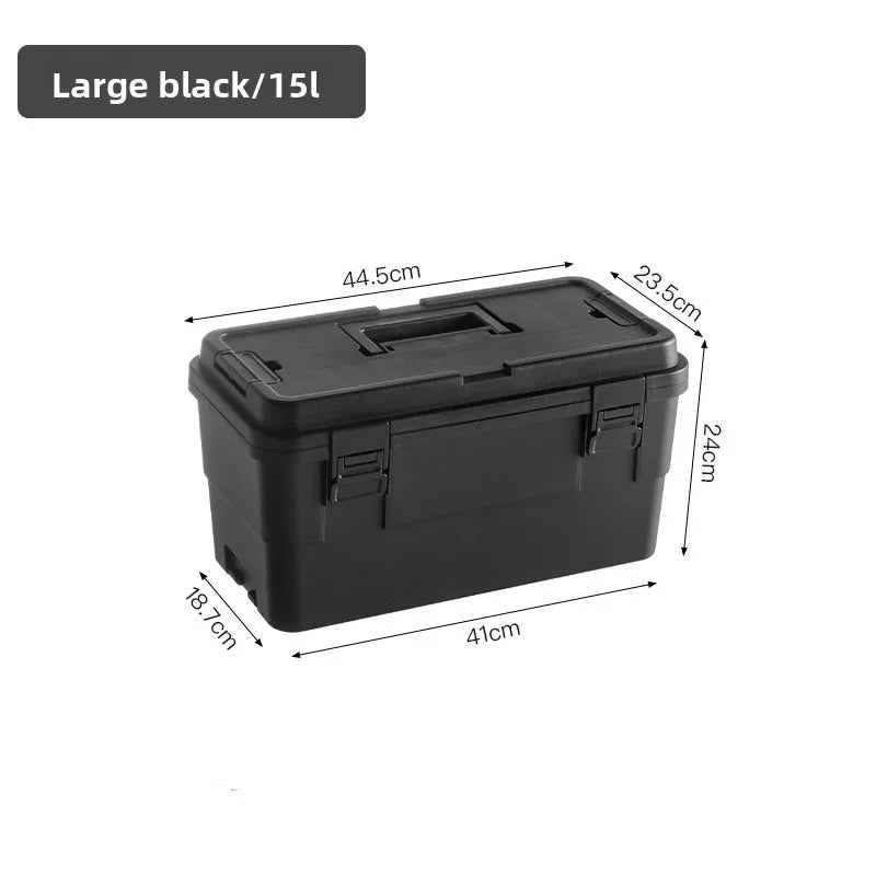 Portable Heavy Duty Plastic Toolbox Tool Organizer Storage Box Multi Layer Stackable Car Garden Garage Workshop Diy Art Craft