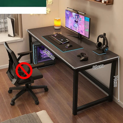 Ergonomic Computer Desk Gaming Desk Folding Adjustable Height Office Study Table Space Saving L Shaped Small Room Furniture