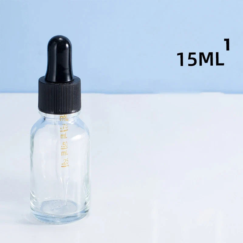 Dropper Bottles With Scale Reagent Eye Drop Transparent Glass Aromatherapy Liquid Pipette Bottle Refillable Bottles Travel