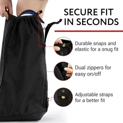2 Pack Walking Boot Cover for Foot and Ankle Brace Medical Boot Shoe Protectors for Rain and Winter Weather Water-Resistant Cas