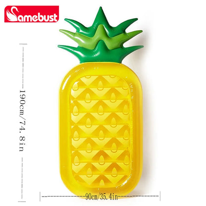 Camebust Inflatable Water Float, Inflatable Pineapple Watermelon Fun Beach Float, Swimming Party Decoration Toys, Inflatable Vil