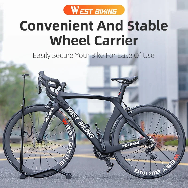 WEST BIKING 3 In 1 Bicycle Parking Rack Multifunctional Bike Indoor Garage Storage Stand MTB Road Bike Maintenance Repair Stand