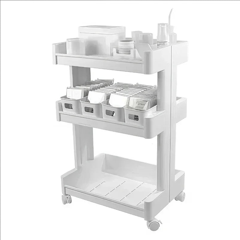 Hairdressing Storage Professional Aesthetic Cart Wheels Beauty Salon Tray Salon Equipment Furniture Commercial Furniture