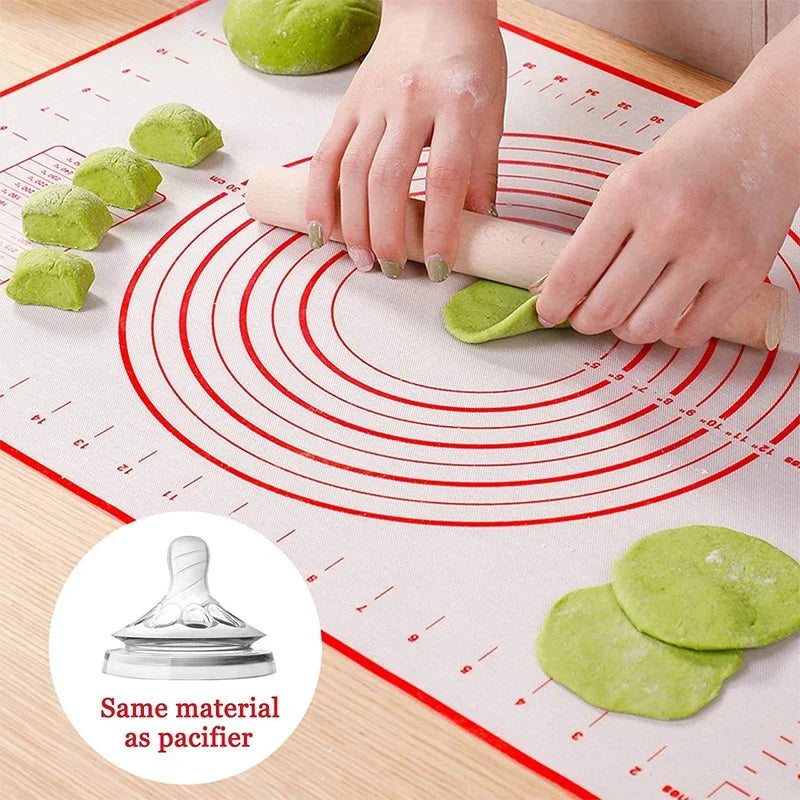 Silicone Baking Mat Non-Slip Pastry Mat for Rolling Dough With Measurements Kitchen Dough Mat Pie Crust Mat Oven Liner YY206