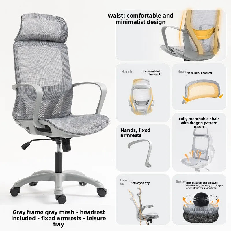 Multi-functional Ergonomic Chair Computer Conference Chair Chair Desk Learning Backrest Gaming Chair