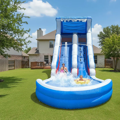 Water Slide Grade Inflatable Water Slide Outdoor Indoor, Birthday Party Inflatable Grade Water Slide Swimming Pool,  Slide Park