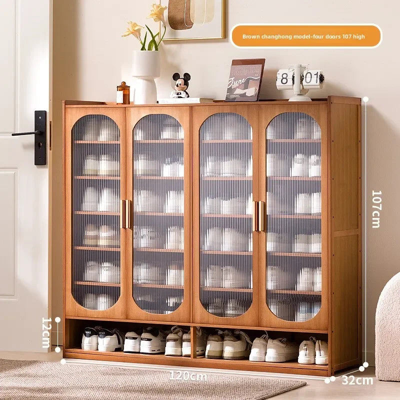 New shoe cabinet household multi-layer storage shoes dust-proof door porch floor large-capacity porch rack shoe rack