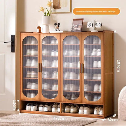 New shoe cabinet household multi-layer storage shoes dust-proof door porch floor large-capacity porch rack shoe rack
